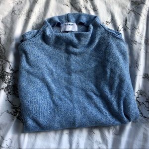 blue old navy turtle neck sweater